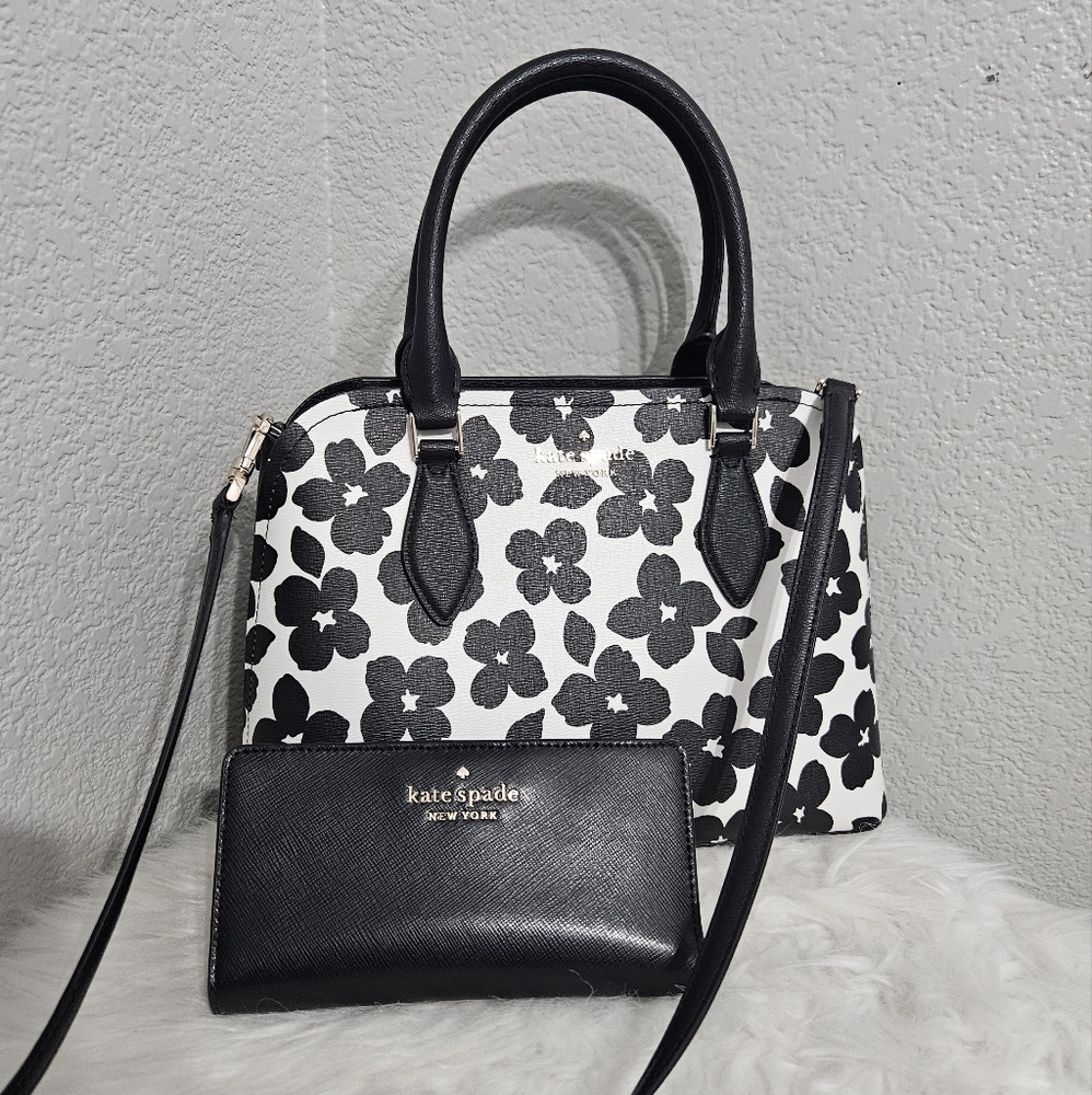 Kate Spade Small Satchel and Wallet EUC